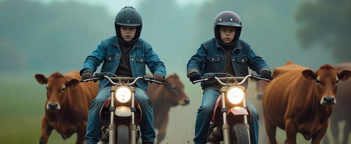 Байкеры-подростки устроили беспорядки на ферме в Шексне