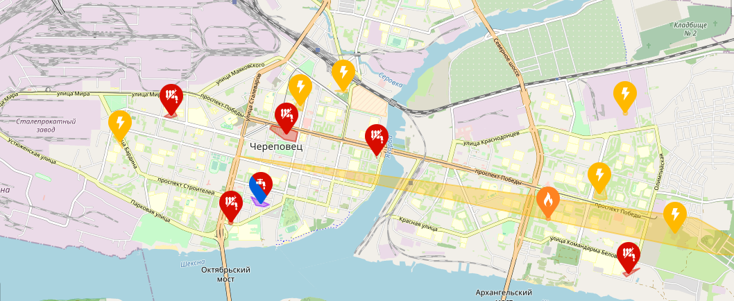 Отключения электроэнергии с 19 по 21 января затронут много адресов в Череповце