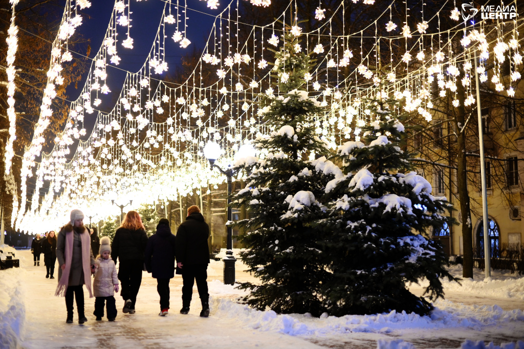 сквер люди зима лампочки.JPG